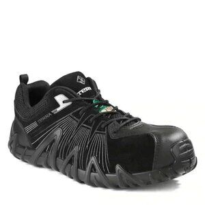 Terra Men's Safety Shoes Spider X Low Cut Athletic Work Black/Silver Size 9.5
